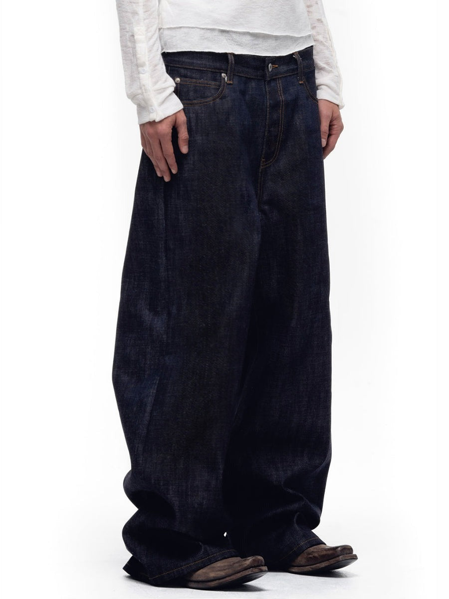 INDIGO BARREL WIDE DENIM
