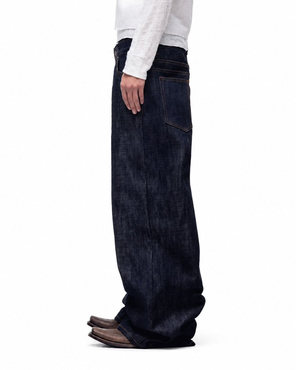 INDIGO BARREL WIDE DENIM