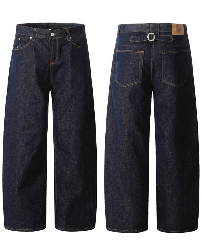 INDIGO BARREL WIDE DENIM
