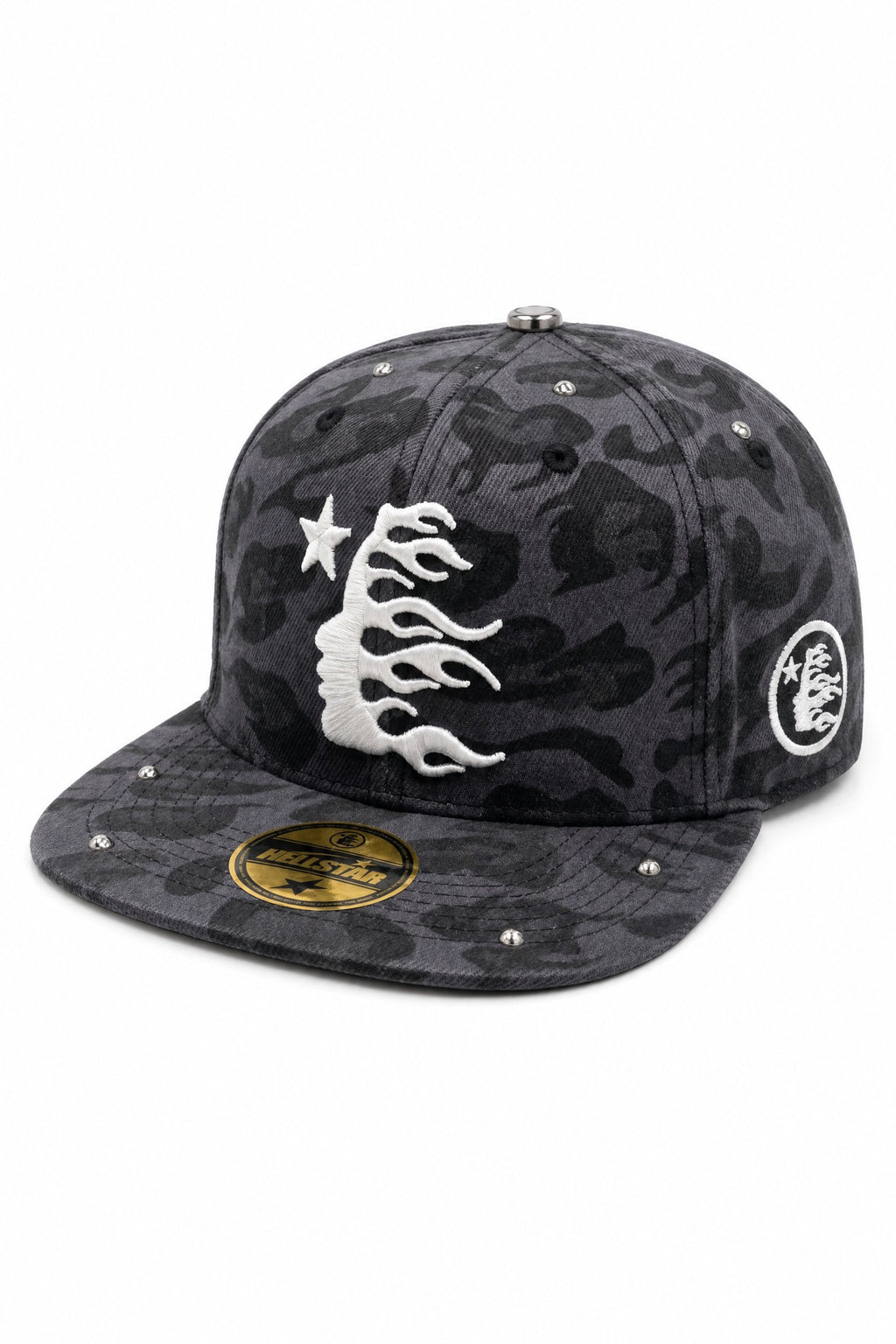 INFERNO STUD SNAPBACK CAP Gray Camo