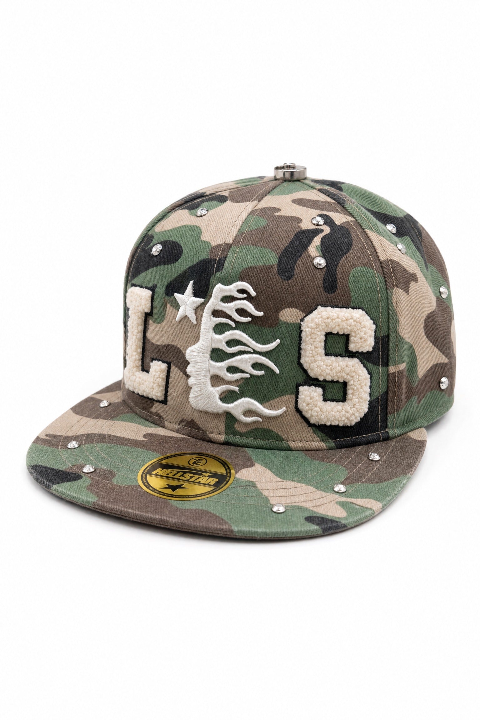 INFERNO STUD SNAPBACK CAP Green Camo