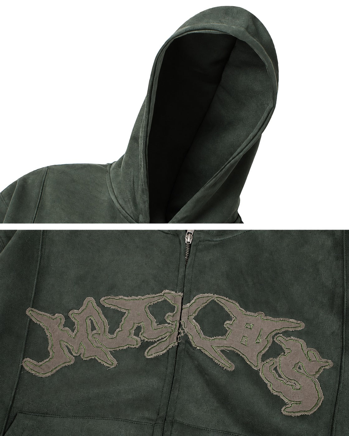 MIRELAN SUEDE ZIP HOODIE