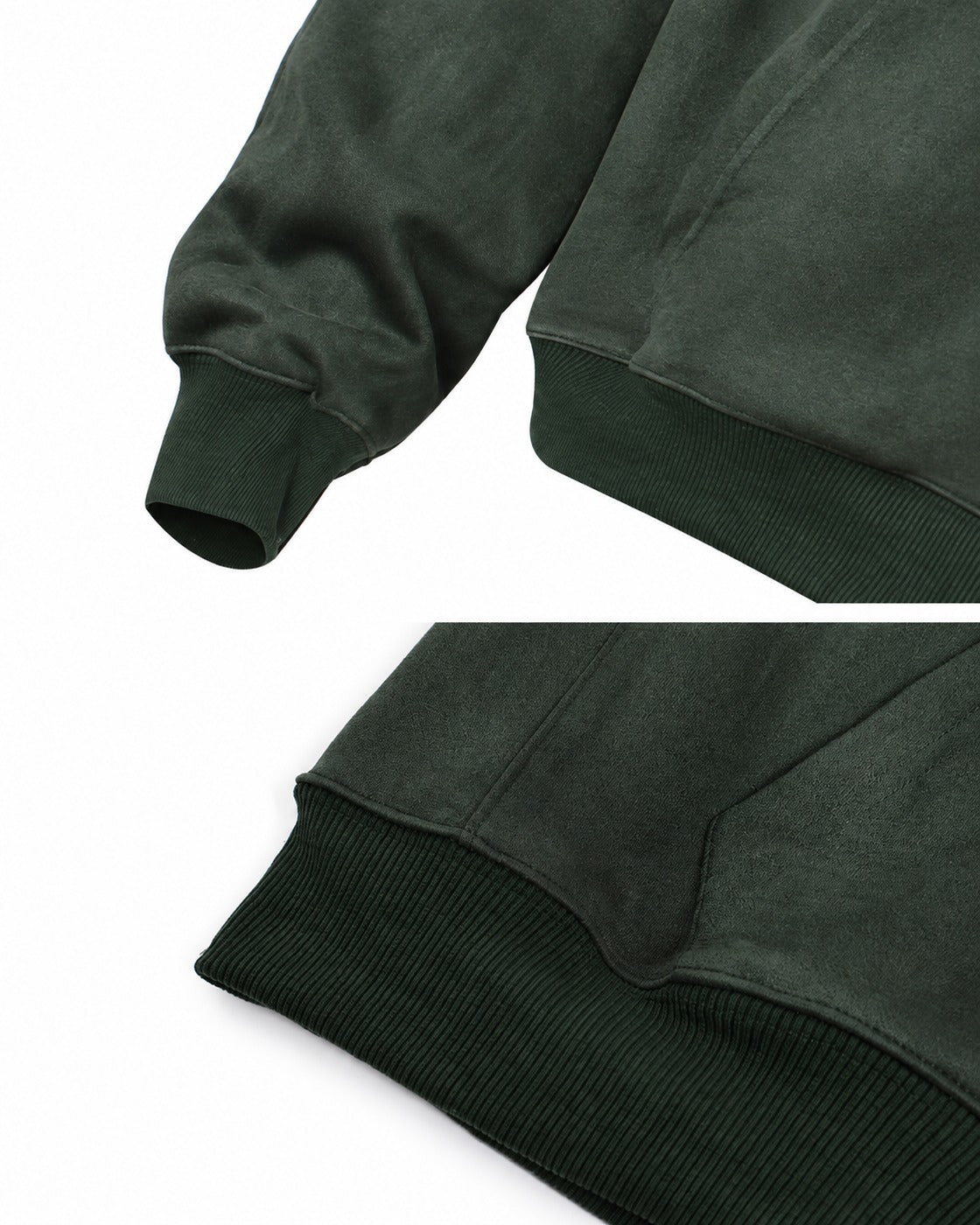MIRELAN SUEDE ZIP HOODIE
