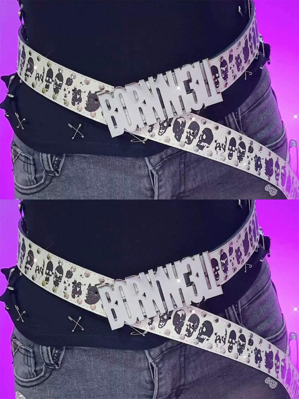 MORDEK SKULL PRINT BELT