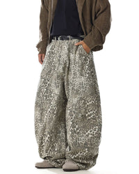 NIVOSKA LEOPARD WIDE PANTS