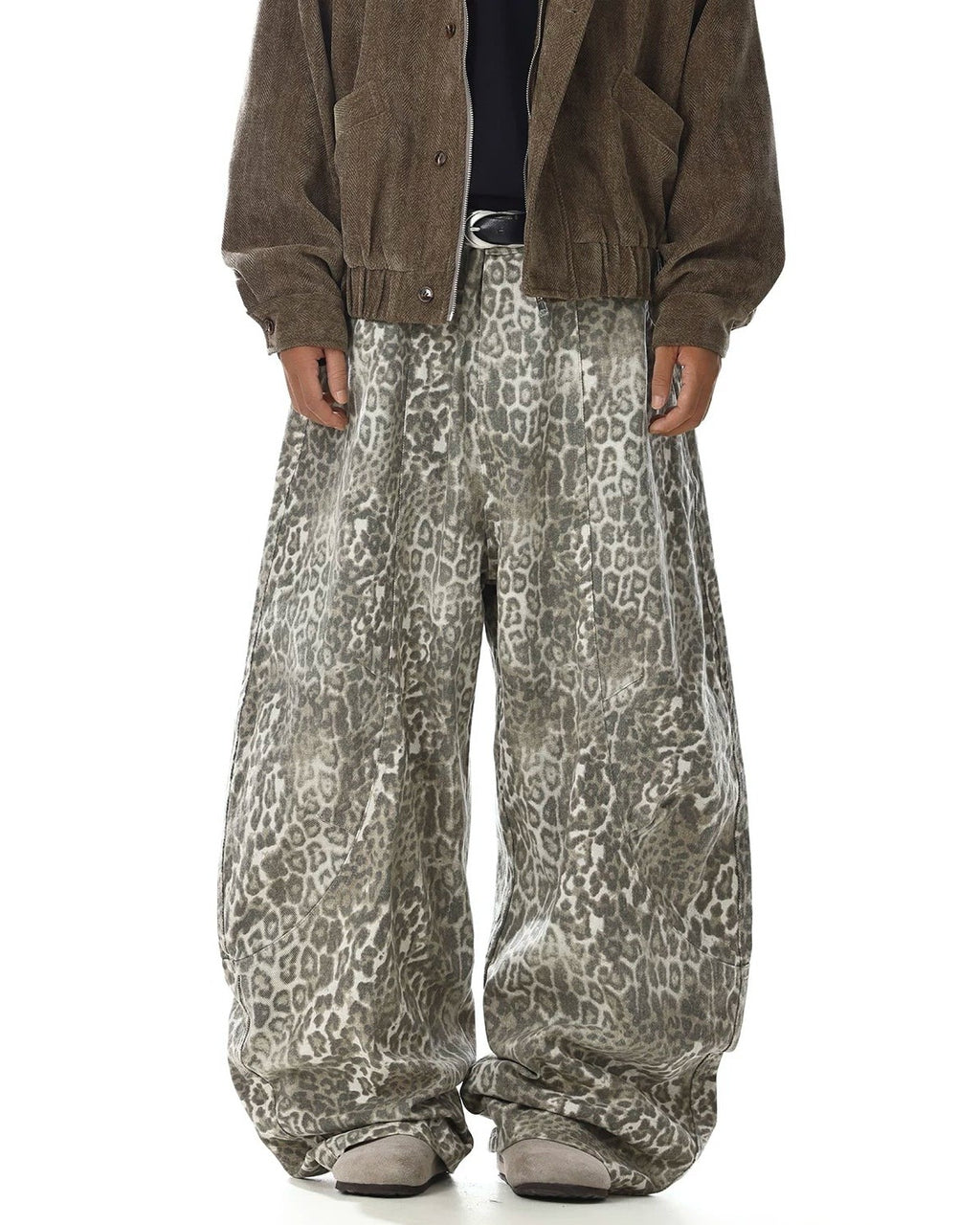 NIVOSKA LEOPARD WIDE PANTS
