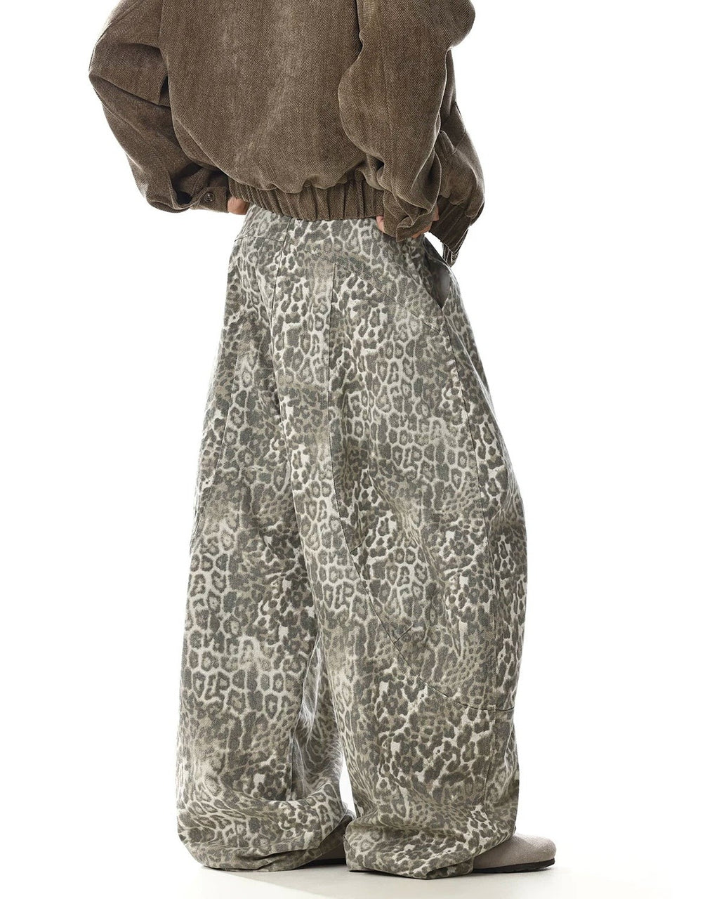 NIVOSKA LEOPARD WIDE PANTS