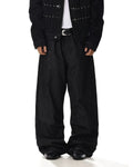 PLAIN BLACK BAGGY DENIM