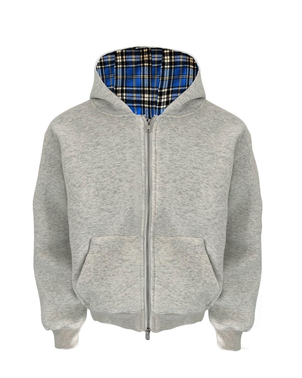 PRINTED HOOD LINING ZIP HOODIE