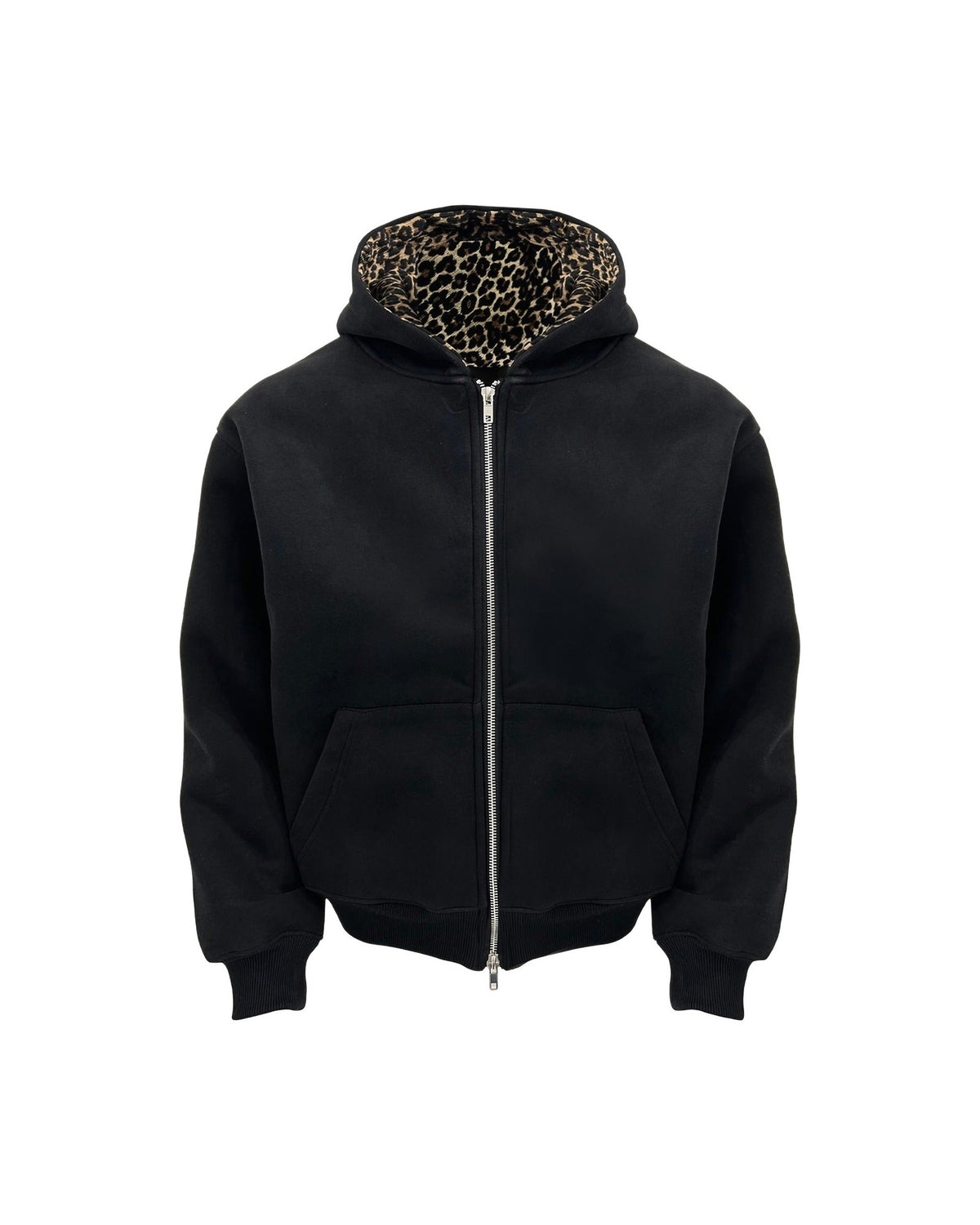 PRINTED HOOD LINING ZIP HOODIE