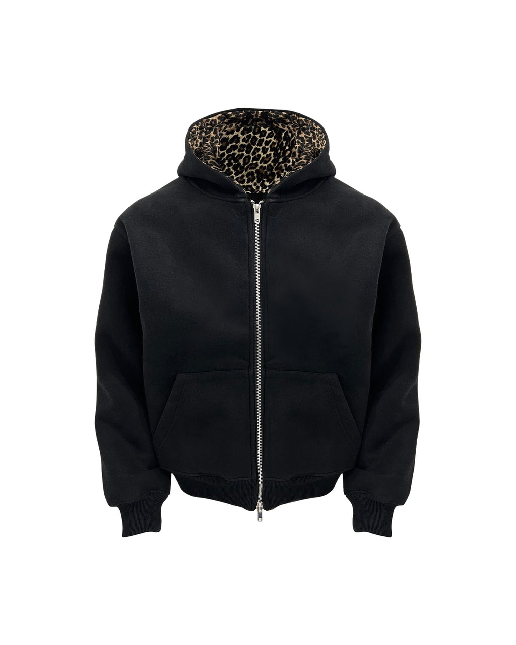 PRINTED HOOD LINING ZIP HOODIE