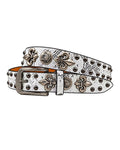 PYTHON CROSS STUDDED BELT
