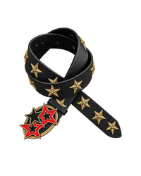 RED STAR STUDDED BELT