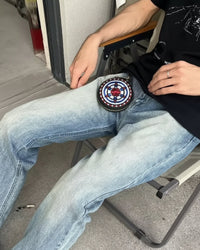 ROUND EMBROIDERY COIN CASE