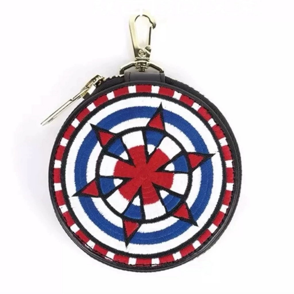 ROUND EMBROIDERY COIN CASE