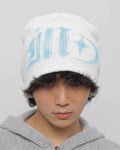 SCRIPT TAG KNIT BEANIE