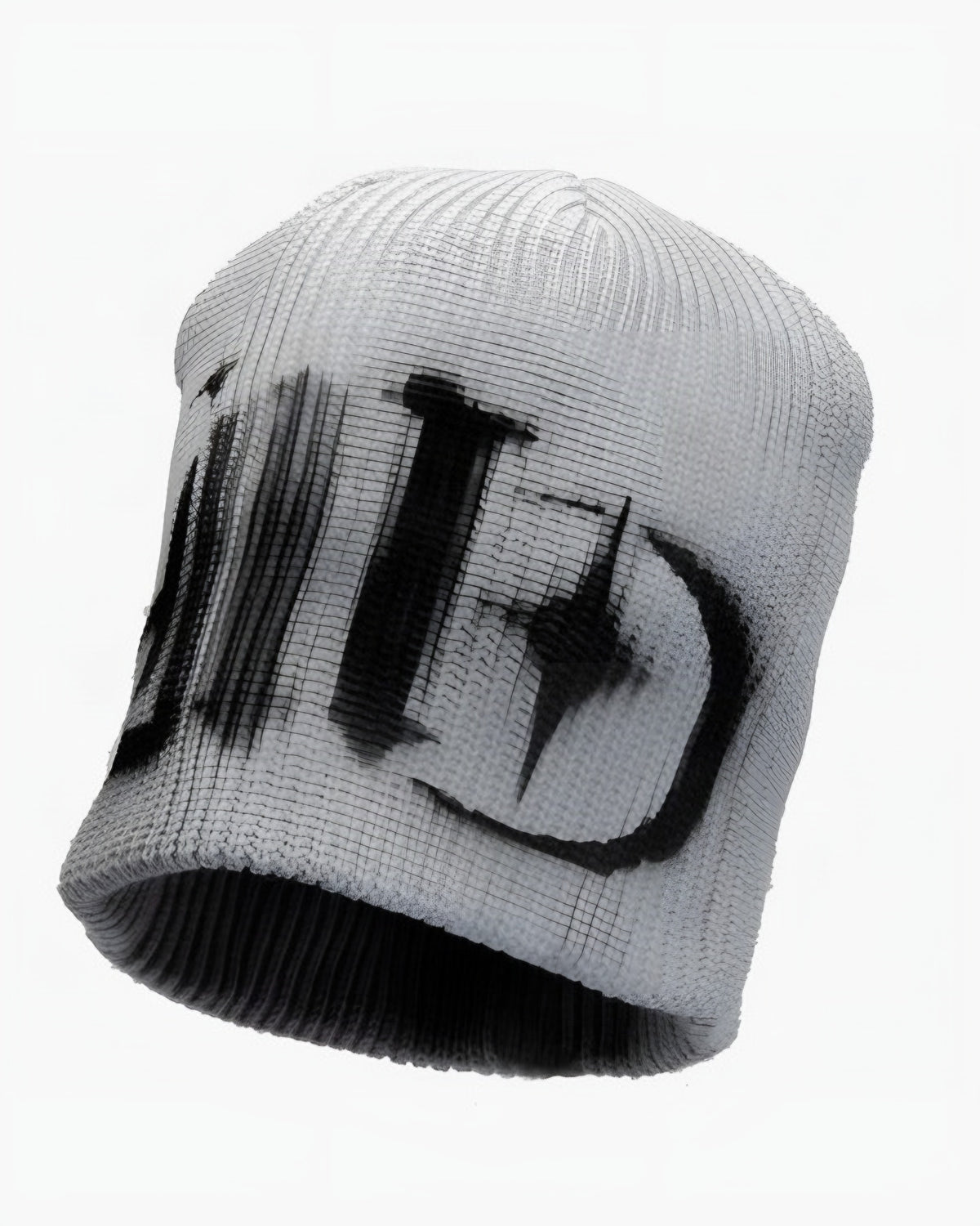 SCRIPT TAG KNIT BEANIE