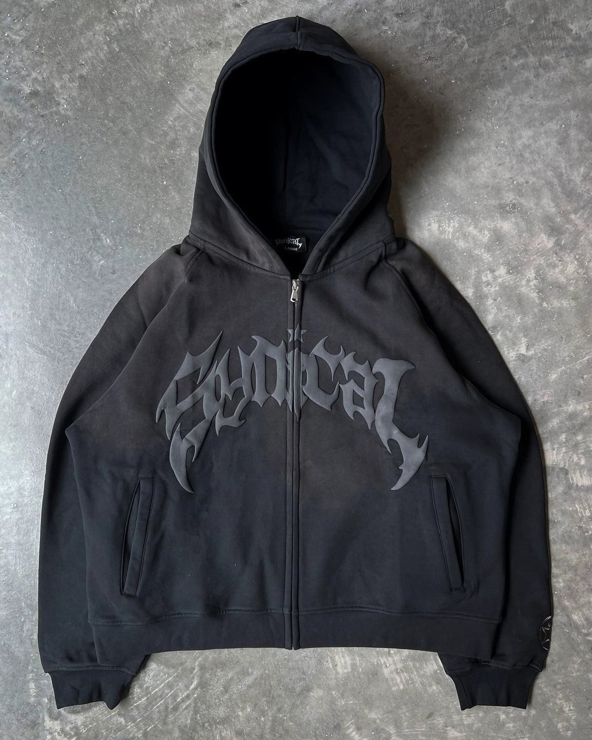 TRIBAL LOGO ZIP HOODIE