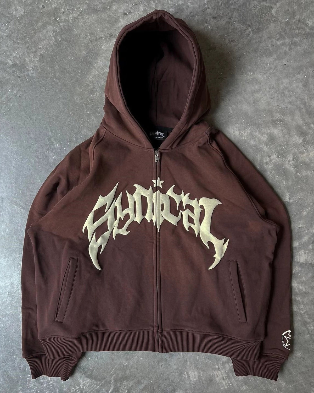 TRIBAL LOGO ZIP HOODIE