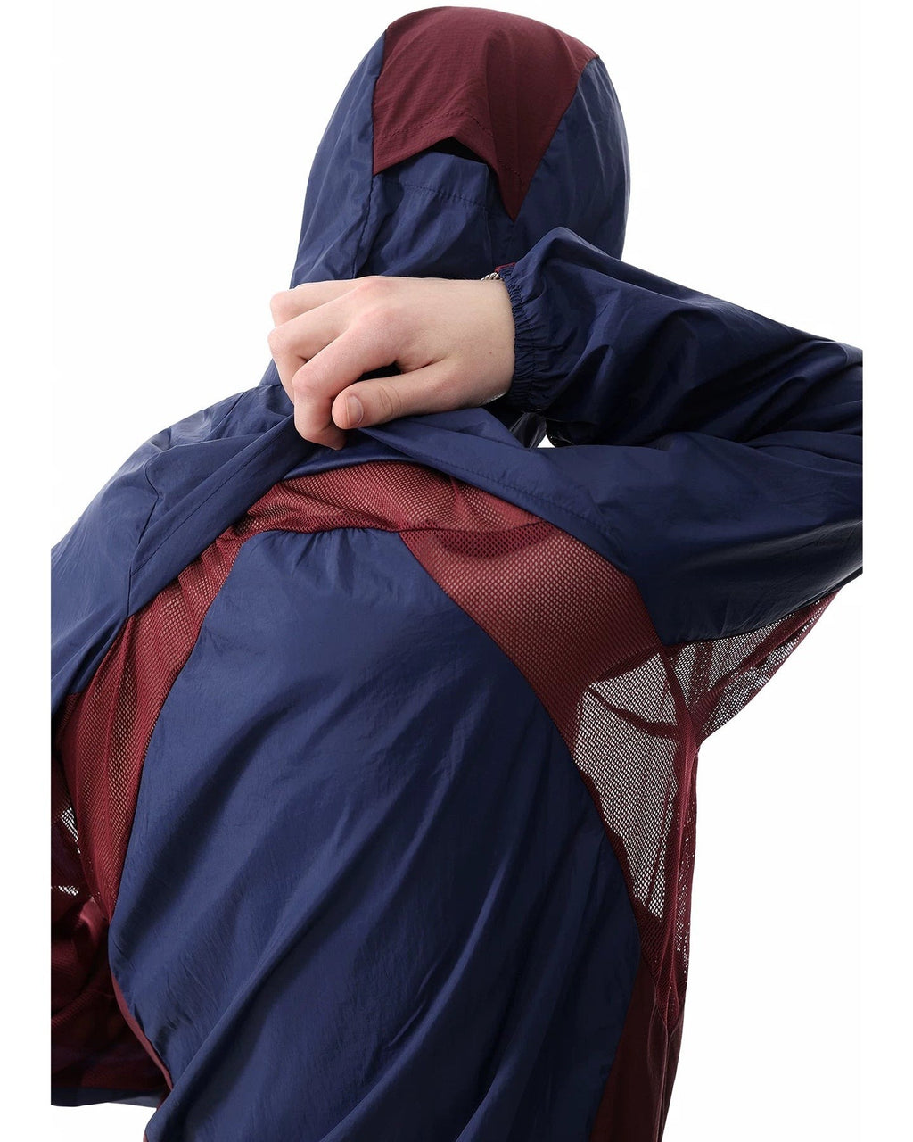 TWO TONE MESH SHELL JACKET
