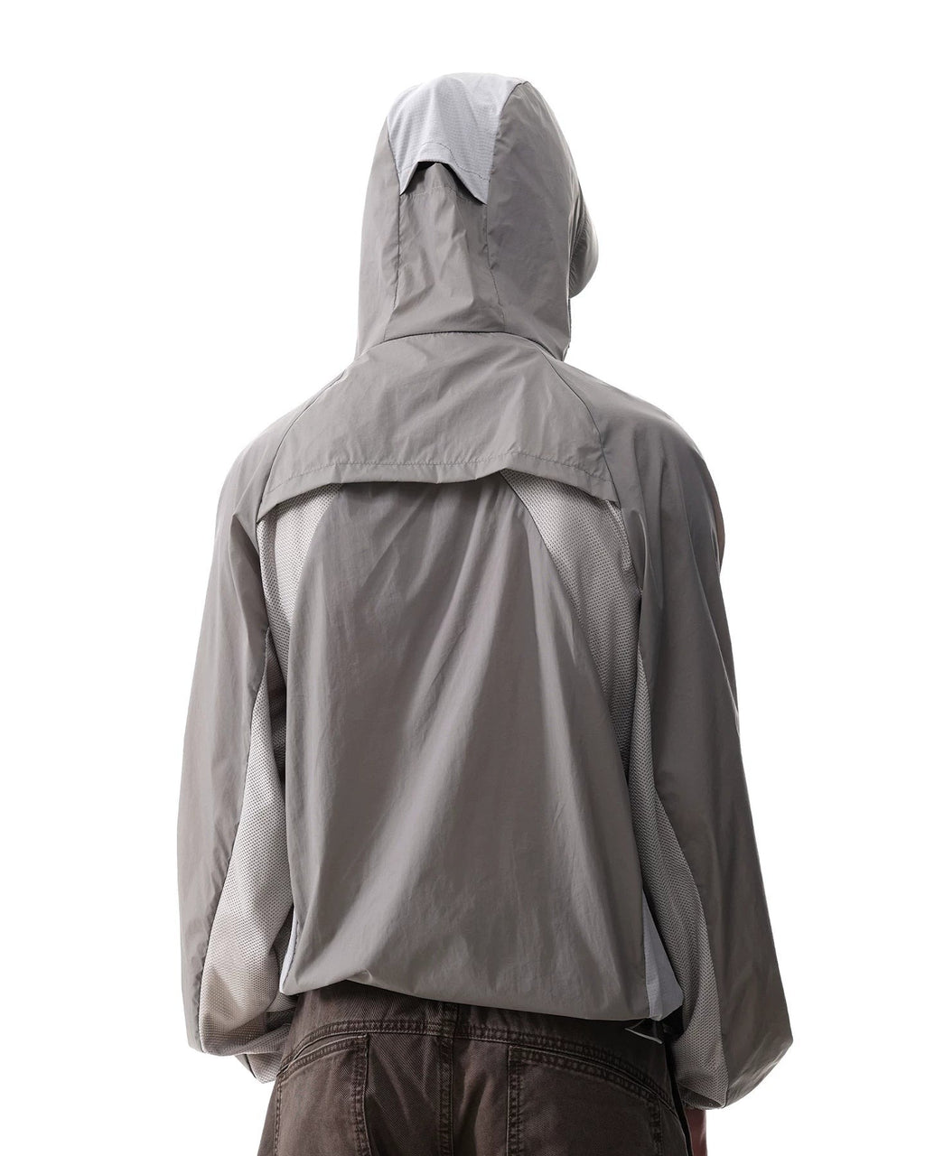 TWO TONE MESH SHELL JACKET
