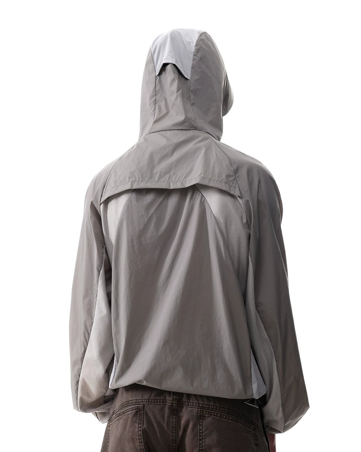 TWO TONE MESH SHELL JACKET